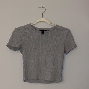 grey crop top